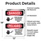 Signmission High Voltage Authorized Personnel Bilingual Danger Sign, Vinyl Decal, 12in W x 18in L, 2PK OS-2PACK-DS-D-1218-VS-1340 - alternate 5